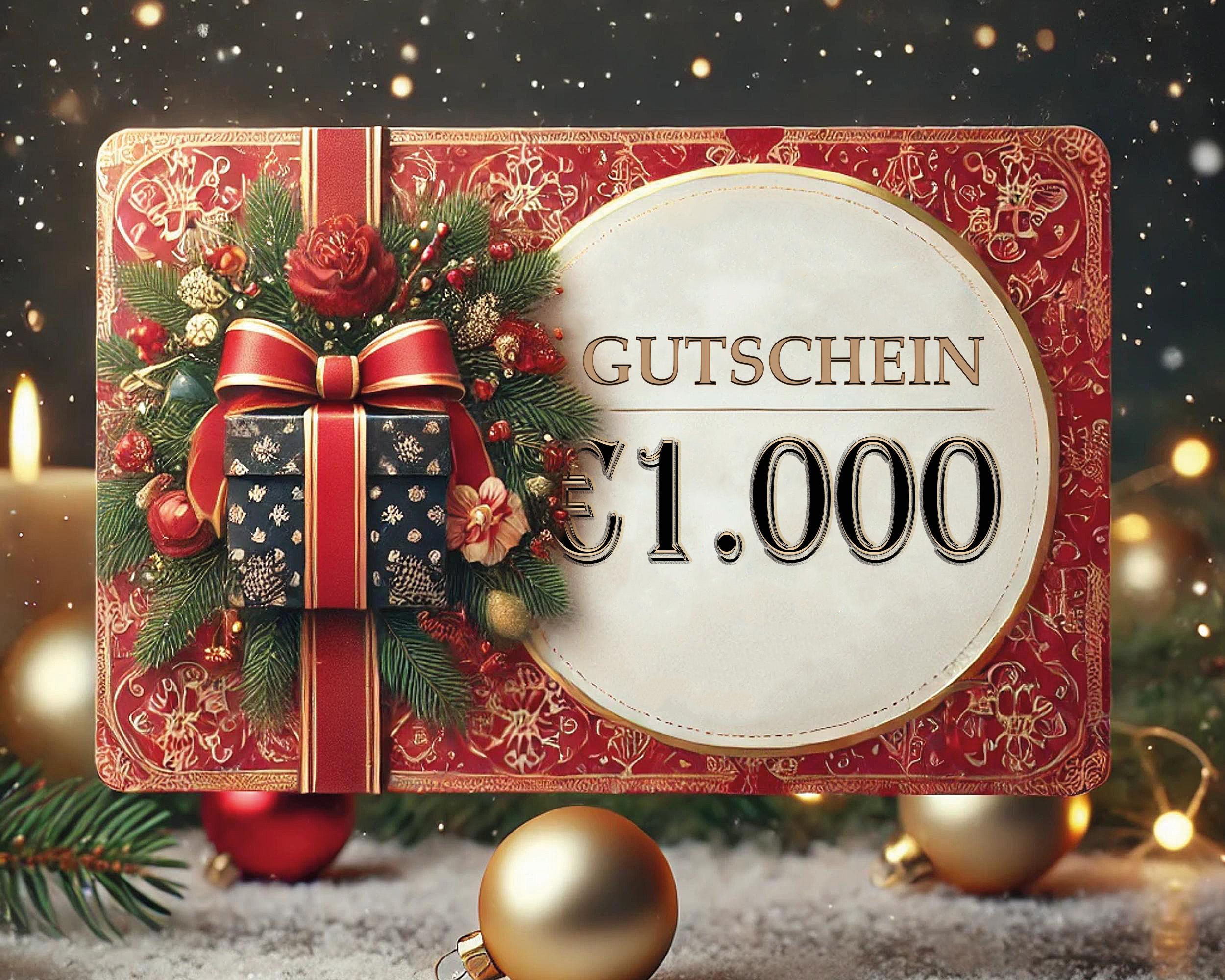 Weihnachtsgutschein über € 1.000,-